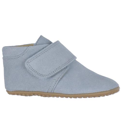 Pom Pom Hjemmesko - Beginners - Light Blue Suede