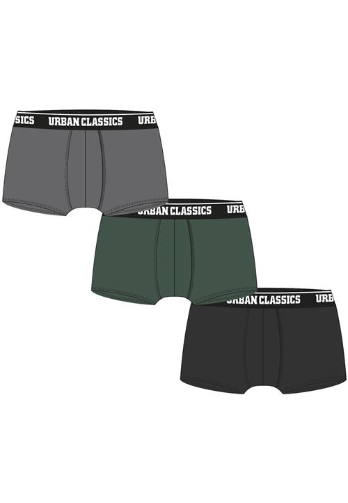 Urban Classics Boksershorts  lysegrå / mørkegrøn / sort / hvid
