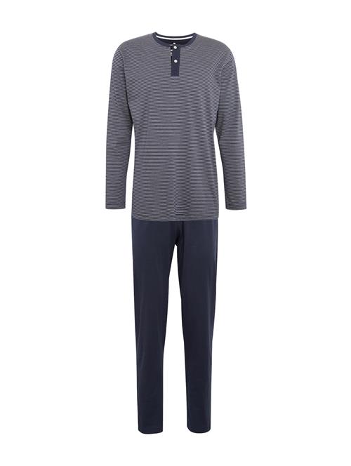 TOM TAILOR Pyjamas lang  marin / hvid
