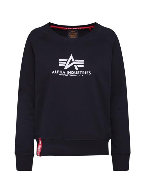 ALPHA INDUSTRIES Sweatshirt  marin / rød / hvid