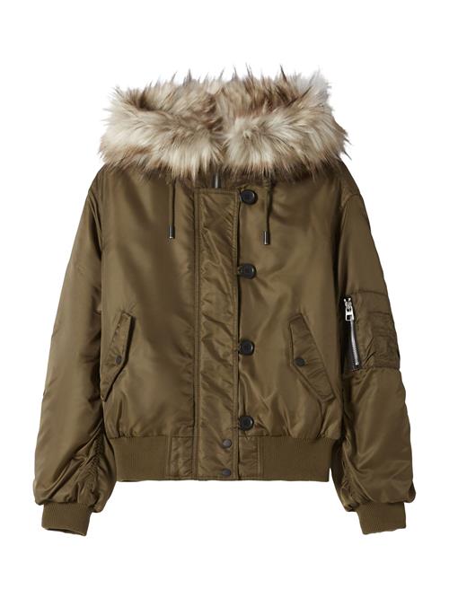 Bershka Vinterjakke  mørkegrøn