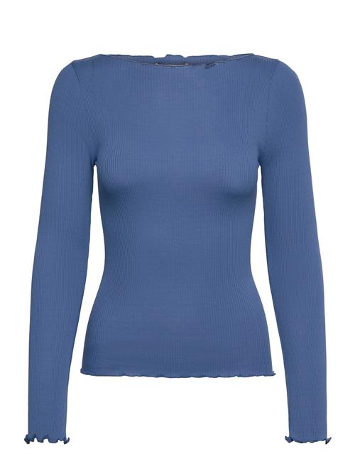 Rmwbalta Modal Ls Boatneck Blouse RM By Rosemunde Blue