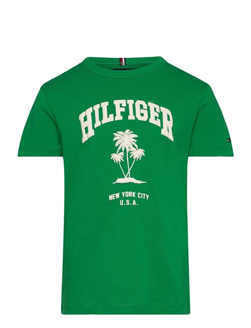 Hilfiger Palm Print Tee Ss Tommy Hilfiger Green
