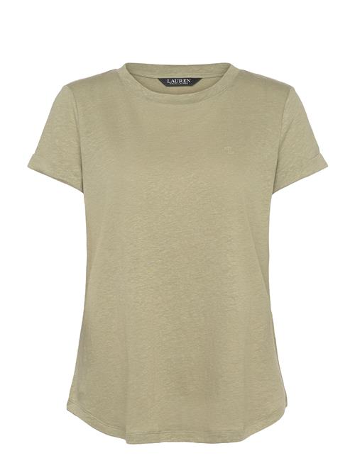 Linen-Blend Jersey Short-Sleeve Tee Lauren Ralph Lauren Green