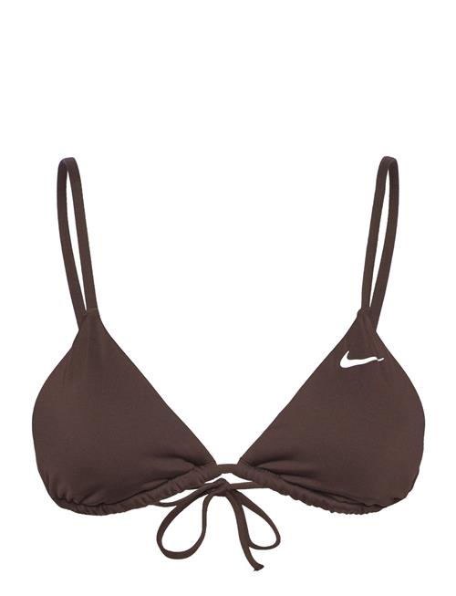 Nike Essential Triangle Bikini Top NIKE SWIM Brown
