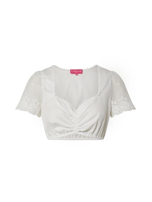 Krüger Madl Dirdnl-bluse  hvid