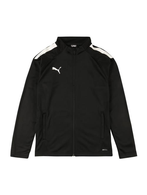 PUMA Sportsjakke 'TeamLiga'  sort / hvid
