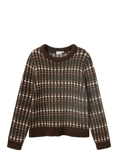 Nkmopalse Ls Knit Name It Brown
