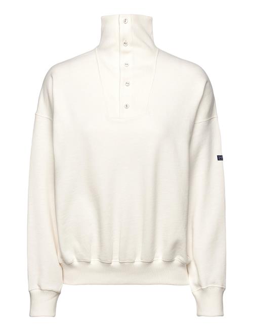 Butt D-Placket Fleece Mockneck Polo Ralph Lauren White