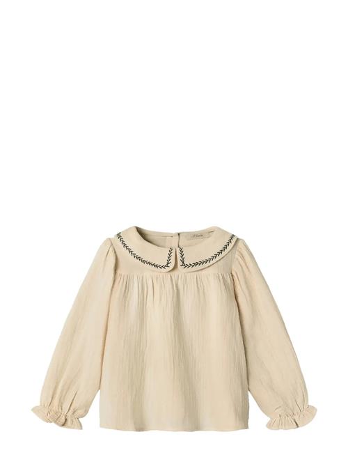 Amour Ls Blouse Fliink Cream