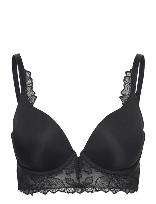 Jemima Padded Underwired Longline Push-Up Bra Hunkemöller Black