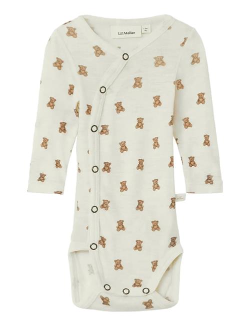 Nbnnalu Wo/Mo Ls Slim Wrap Body Lil Lil'Atelier Cream