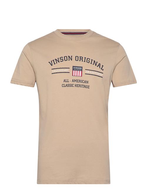 Vin T-Shirt Matt Men VINSON Beige