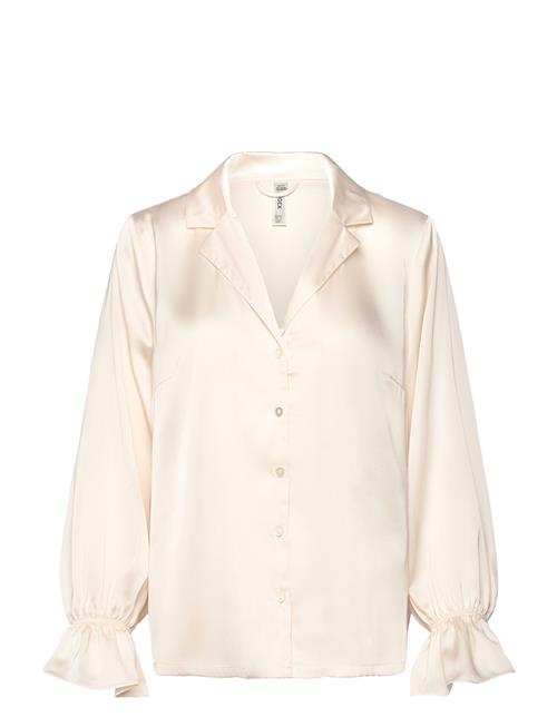 Shirt Satin Frill Lindex White