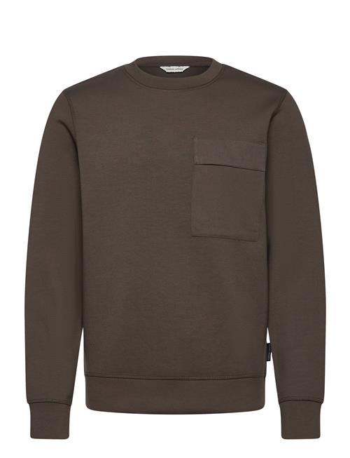 Cfvidar Viscose Sweat W.contrast Po Casual Friday Brown