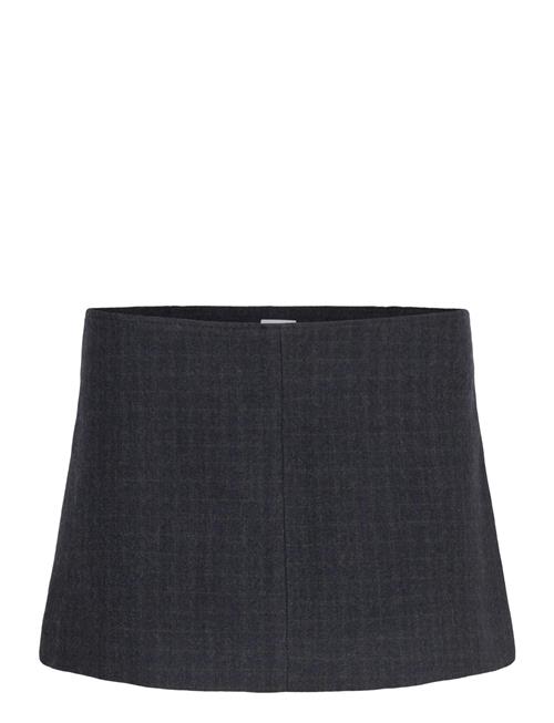 Petite Skirt Grey Blue Check-40 Hope Navy