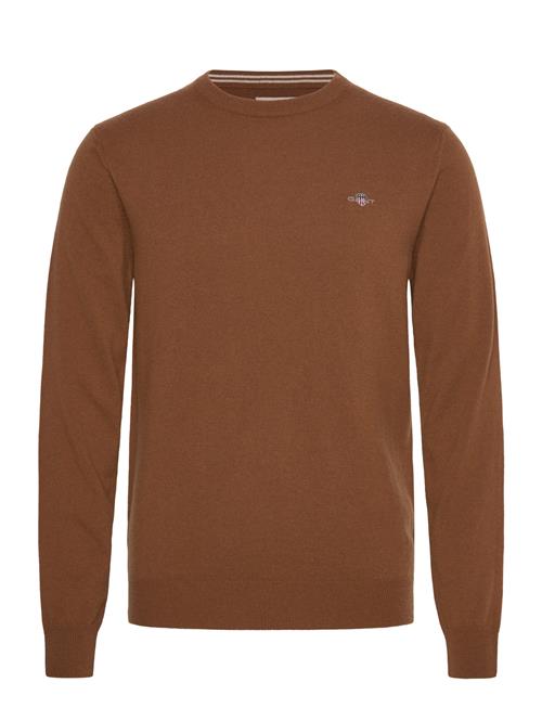 Superfine Lambswool C-Neck GANT Brown