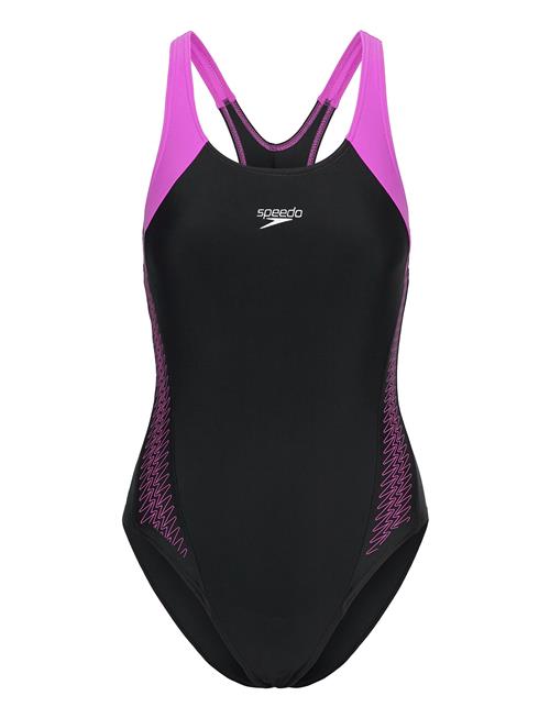 Womens Hyperboom Splice Racerback Speedo Black