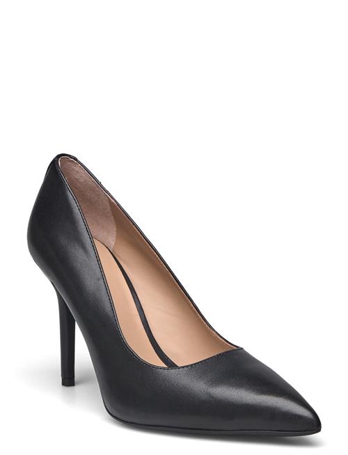Lindella Ii Burnished Leather Pump Lauren Ralph Lauren Black