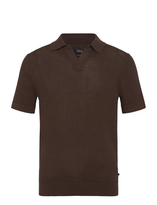 Oliver Knitted Polo Clean Cut Copenhagen Brown