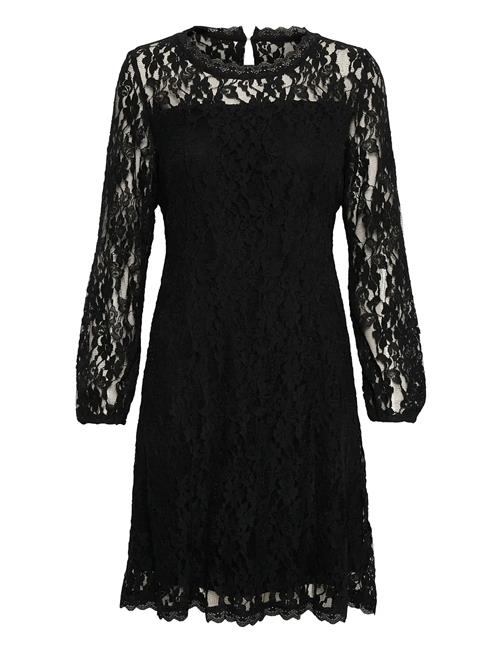 Crkit Lace Ls Dress - Zally Fit Cream Black