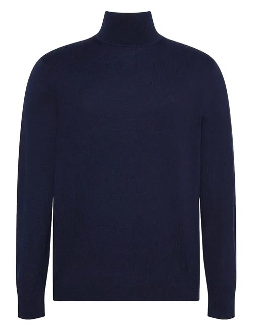 Ls Merino Mock Neck Swtr Calvin Klein Navy