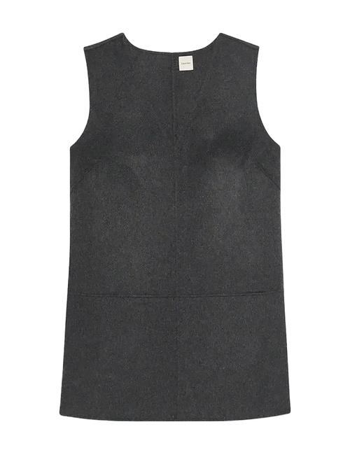 Doubleface V Neck Mini Shift Dre Calvin Klein Grey