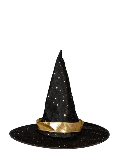 Kid Witch Hat Golden Stars Joker Black