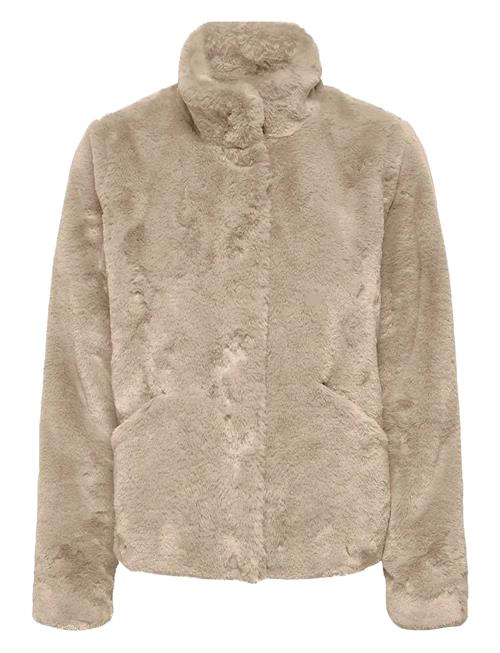 Onlnewvida Life Faux Fur Jacket Otw Cc ONLY Beige