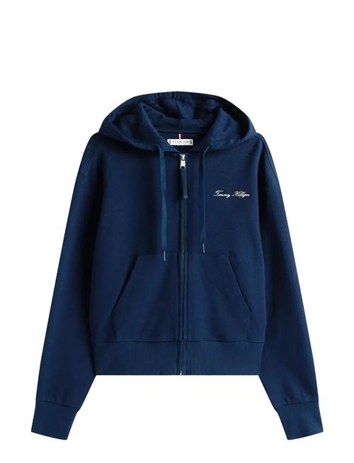 Script Reg Pique Zip-Up Hoodie Tommy Hilfiger Navy