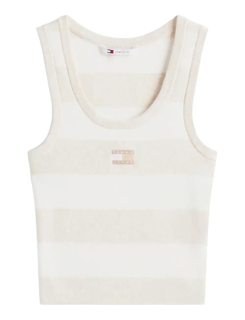 Tjw Crop Stripe Tank Tommy Jeans Beige