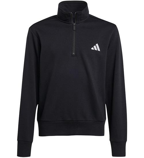adidas Performance Sweatshirt - J SL FT HZ 220 - Sort/Hvid