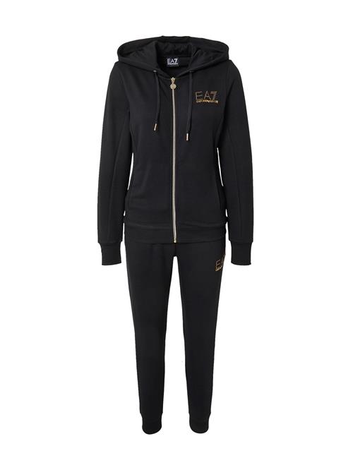 EA7 Emporio Armani Joggingdragt 'Evolution'  guld / sort