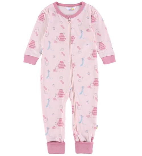 Joha Natdragt - Lyserød m. Print