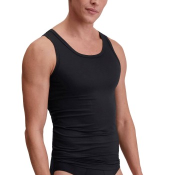 Calida Natural Cooling Tank Top Sort tencel Small Herre