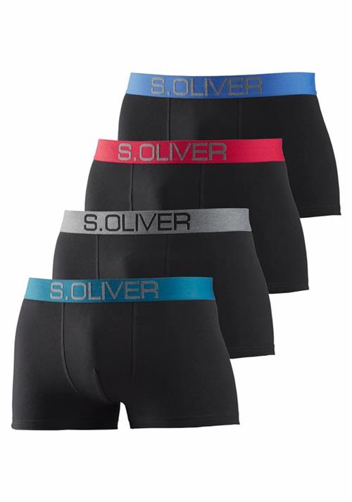 s.Oliver Boksershorts  himmelblå / røggrå / petroleum / rød / sort