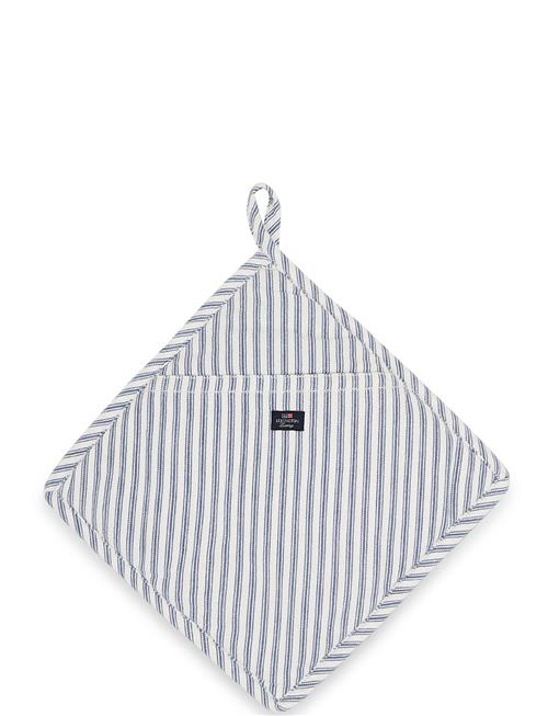 Icons Cotton Herringb Striped Potholder Lexington Home Blue