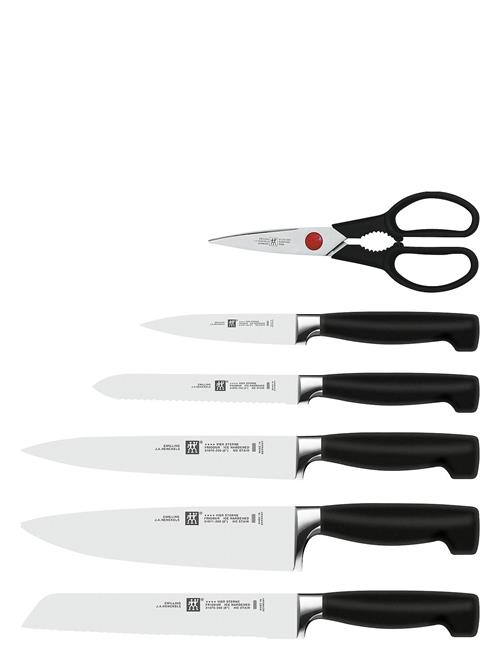 Sæt Med Knivblok + Kis Zwilling Silver