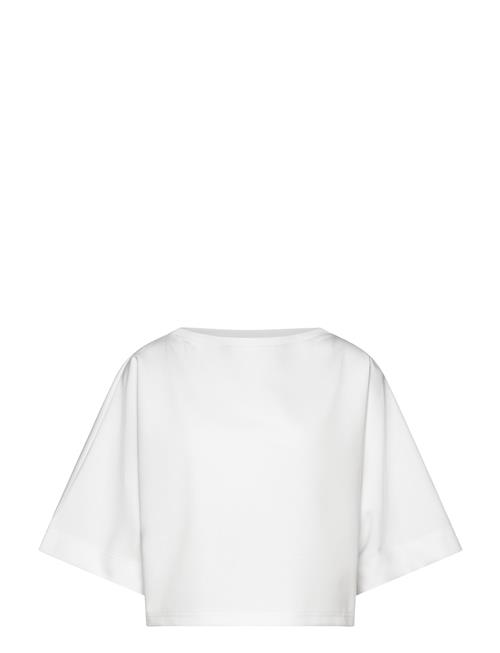 Aria Cropped Boatneck Casall White