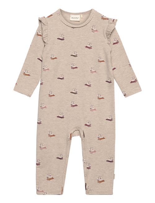 Suit Ls Aop Sweat Minymo Beige