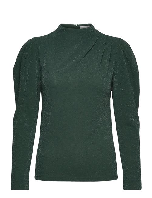 Slfmarwa Ls High Neck Top Selected Green