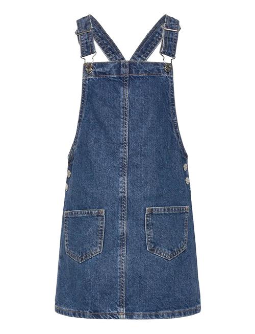 Short Denim Pinafore Mango Blue