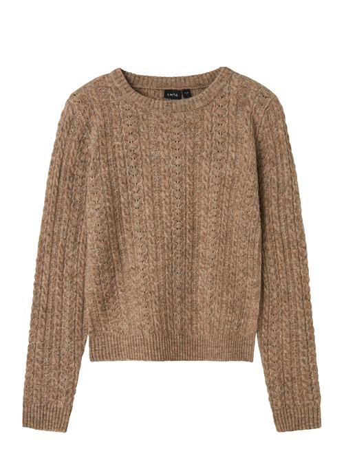 Nlfkave Ls Short S Knit LMTD Brown