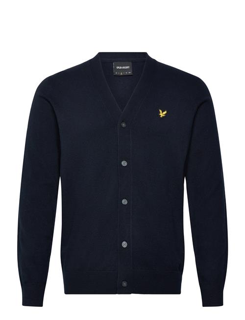 Cotton Merino V Neck Cardigan Lyle & Scott Navy