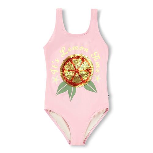 Molo Nika Swimsuit Happy Lemon Happy Lemon 146 cm  Lyserød  146 cm  kvinde