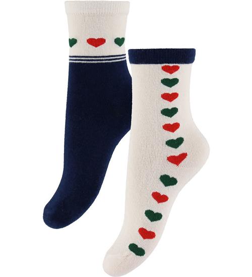 Konges Sløjd Strømper - 2-pak - Heart Mix
