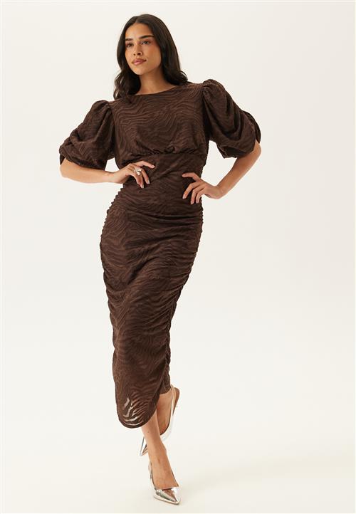 Bubbleroom Occasion Ruched Puff Sleeve Dress