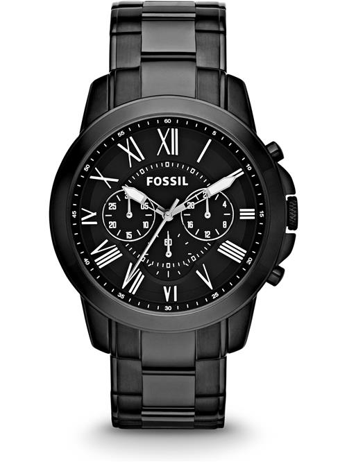 FOSSIL Analogt ur 'Grant'  sort / hvid