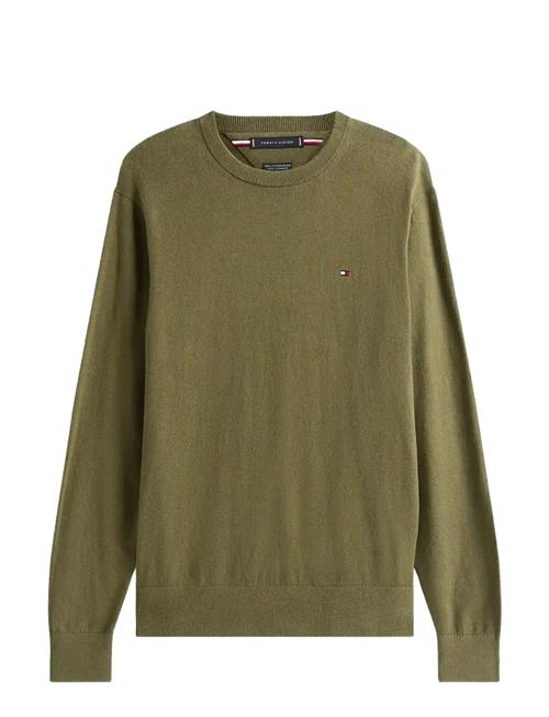 Pima Org Ctn Cashmere Crew Neck Tommy Hilfiger Khaki
