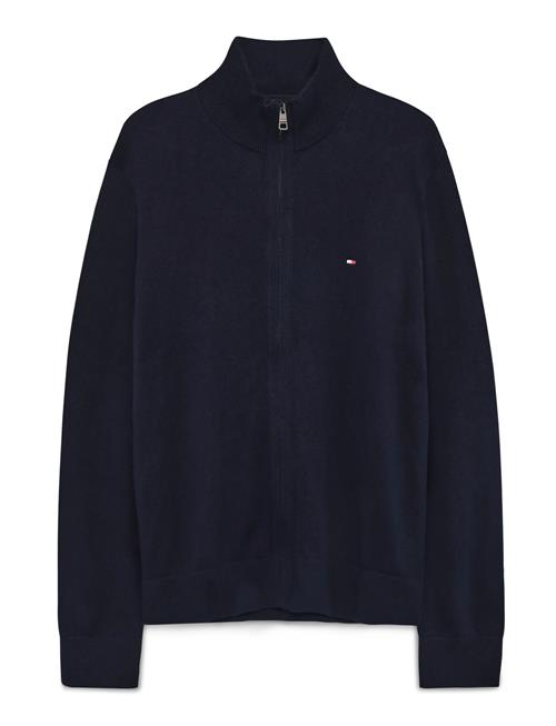Pima Org Ctn Cashmere Zip Thru Tommy Hilfiger Navy